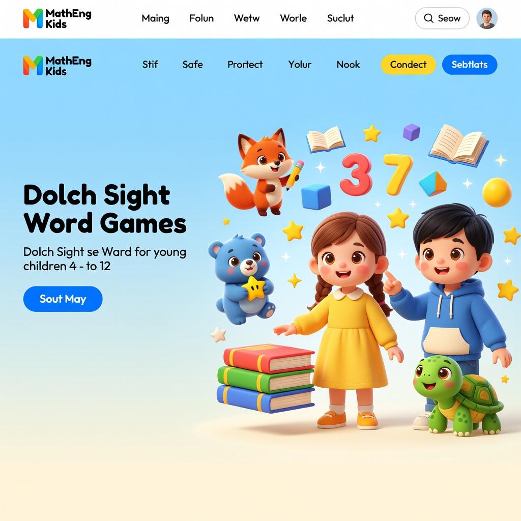 dolch sight word games for high-frequency word recognition