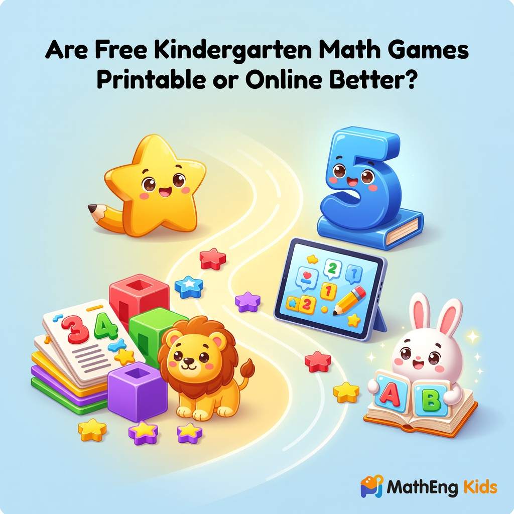 free online math games for kindergarten compared with printable games