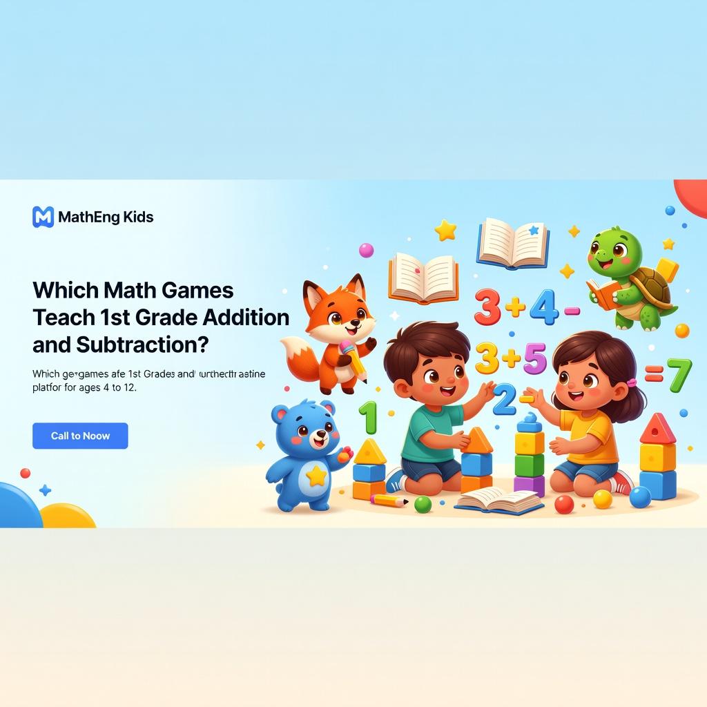 Math Games for 1st Graders addition and subtraction practice