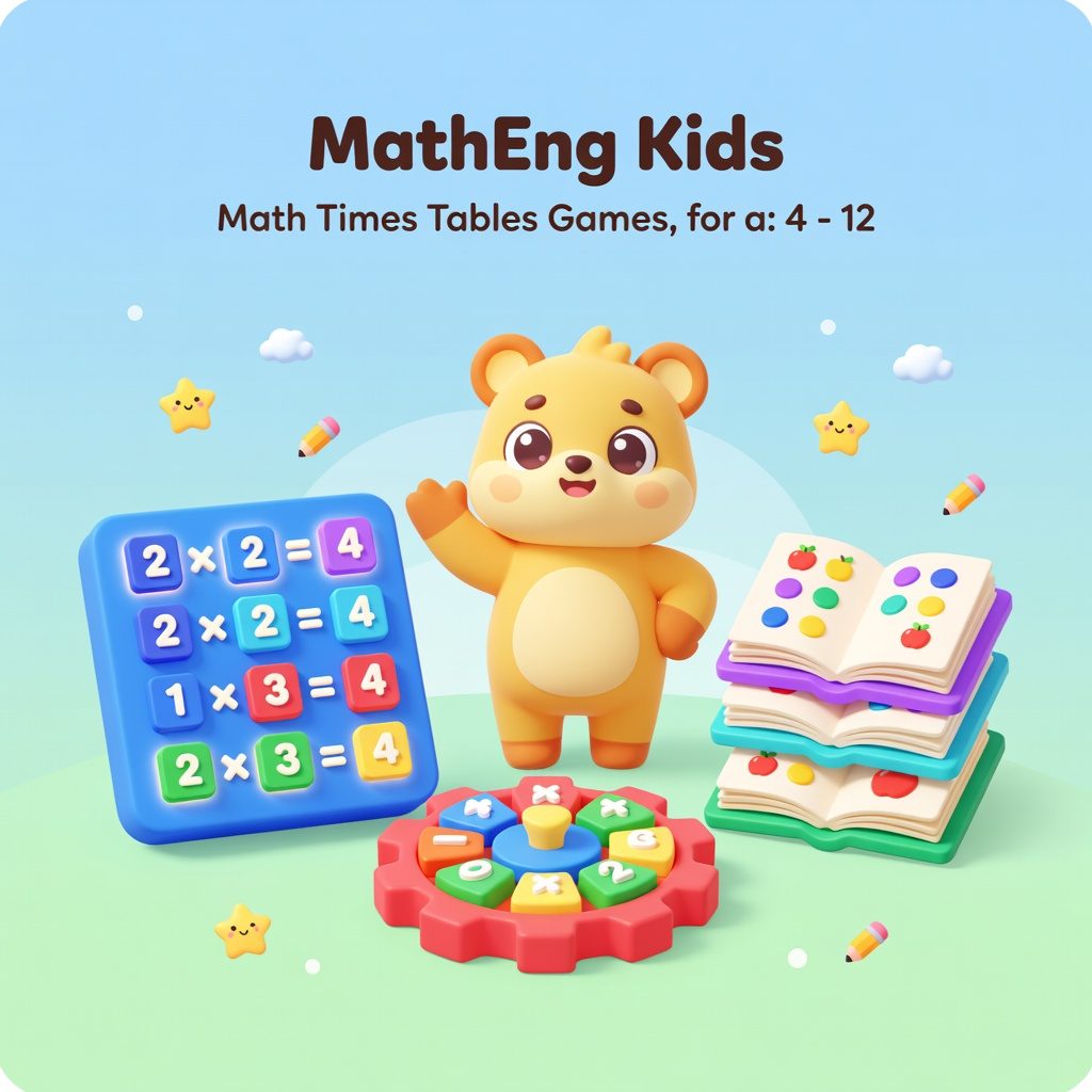 Math times tables games for multiplication recall skills