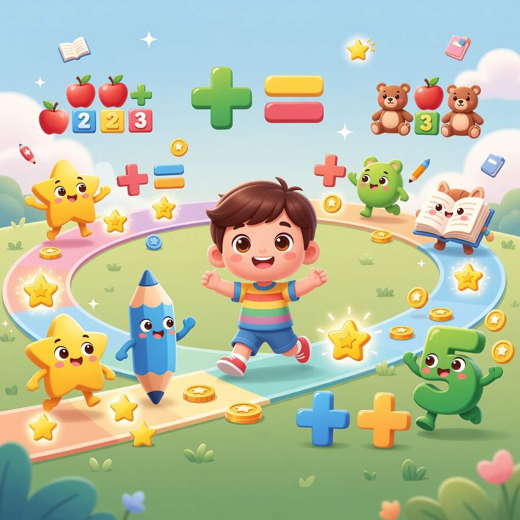online free math games for kindergarten visual addition practice