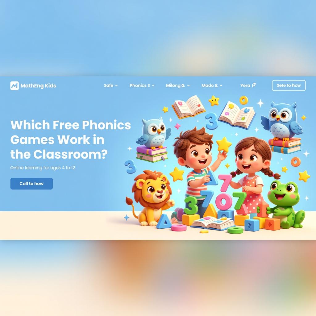 free phonics games for first graders in a classroom