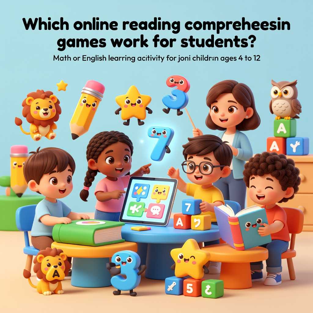 reading comprehension interactive games for students at different grade levels