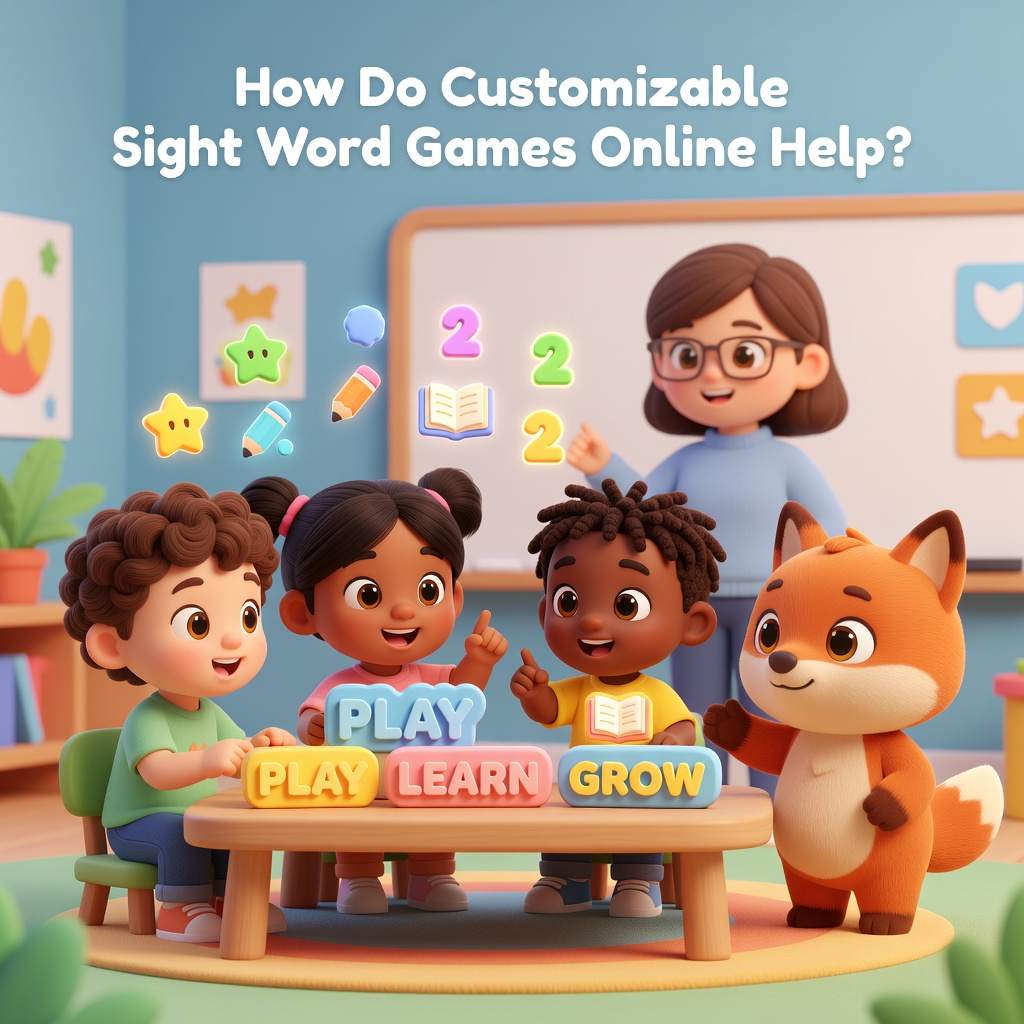 Sight Word Games with customizable online word lists