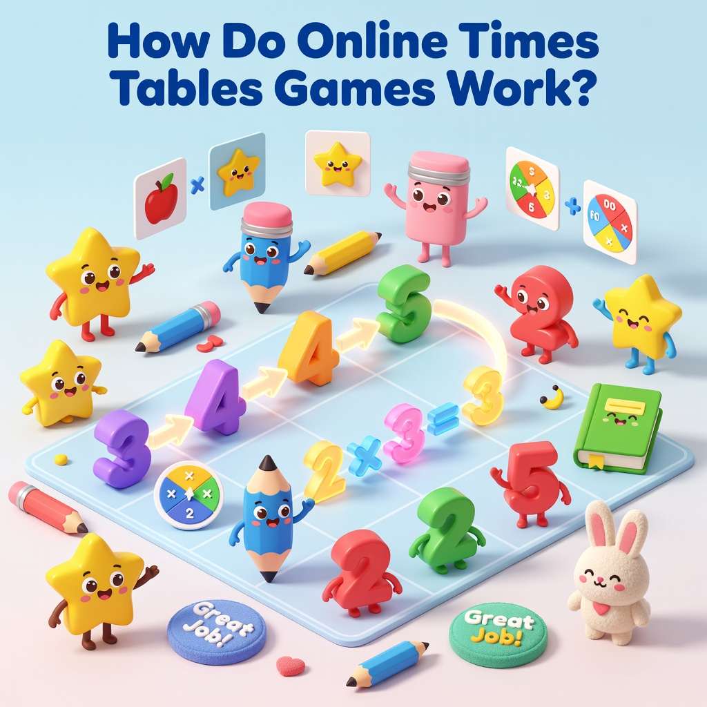 Online Times Tables Games for interactive multiplication practice
