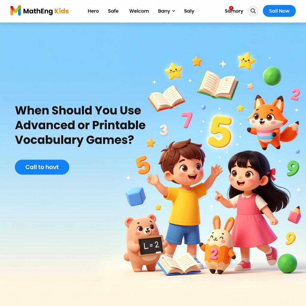 vocabulary building games for advanced learners and printable PDF activities