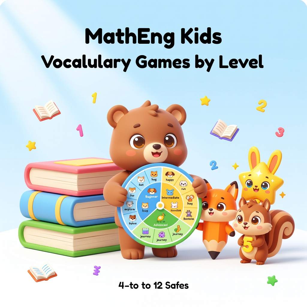 English Vocabulary Games selected by learner proficiency level