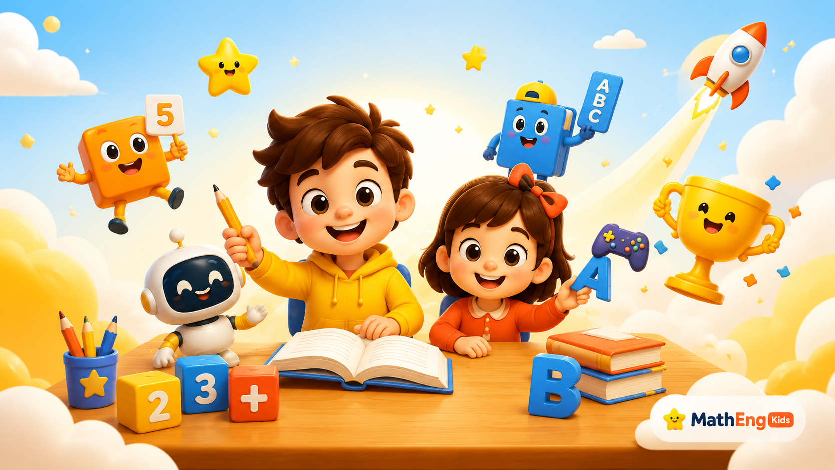 Free math and English learning games for kids